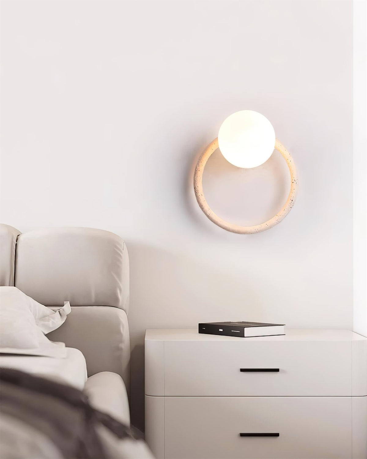 Geylo Applique Murale en Travertin et Aile - Neutralighting