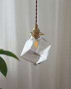 Felix Verre Suspension Clair Géométrique Industriel - Neutralighting