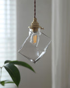Felix Verre Suspension Clair Géométrique Industriel - Neutralighting