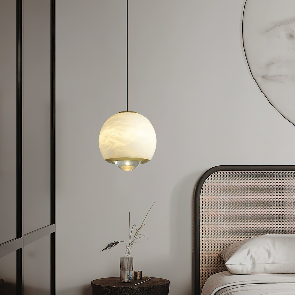 Zephaan Suspension Laiton Albâtre Moderne Minimaliste - Neutralighting