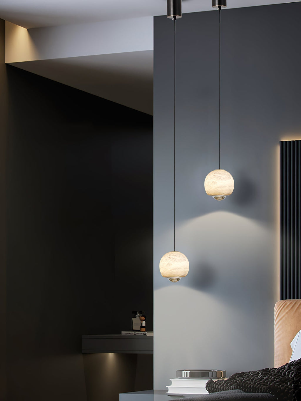 Zephaan Suspension Laiton Albâtre Moderne Minimaliste - Neutralighting
