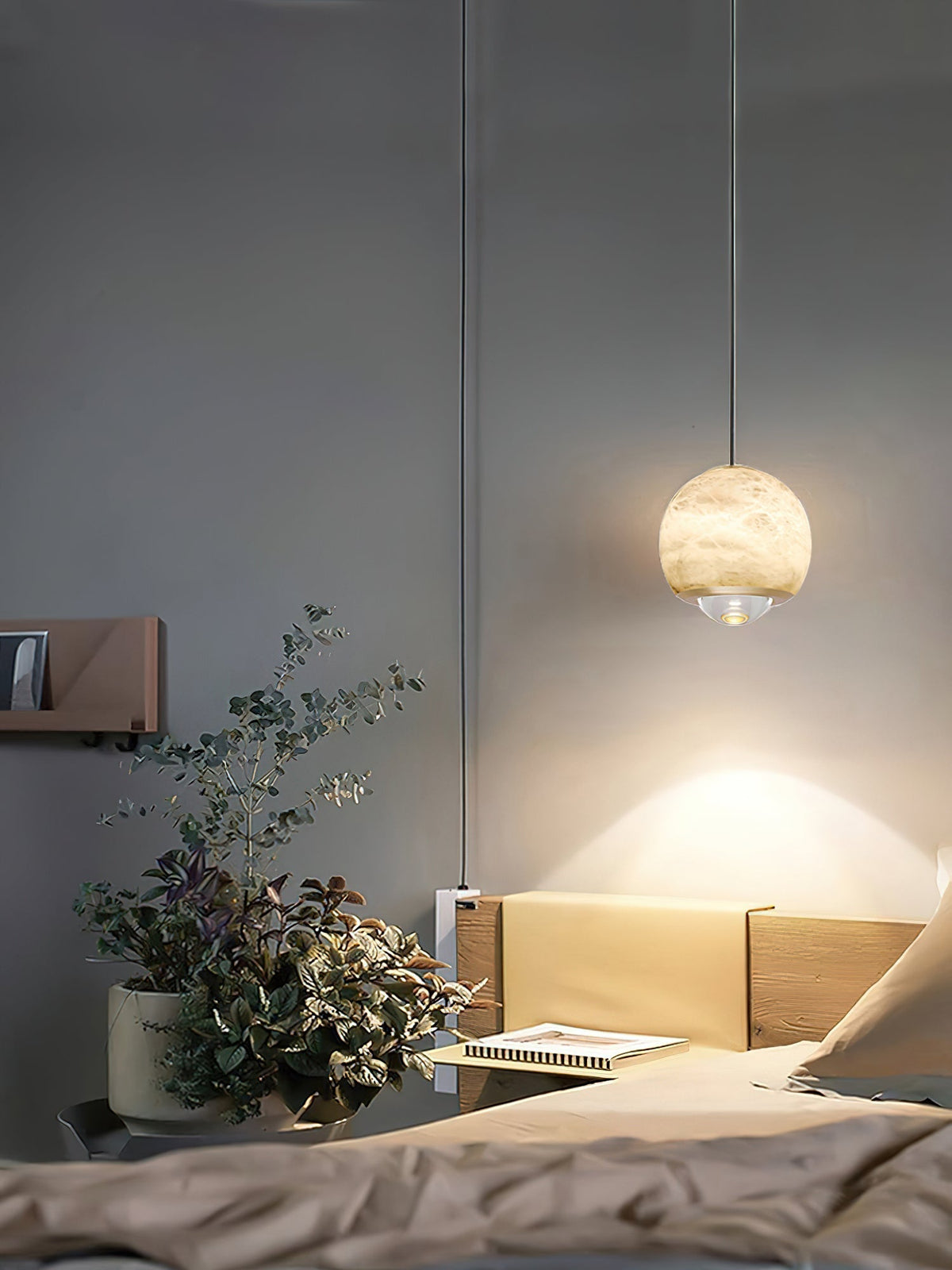 Zephaan Suspension Laiton Albâtre Moderne Minimaliste - Neutralighting