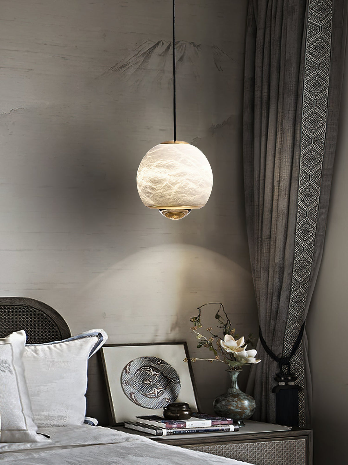 Zephaan Suspension Laiton Albâtre Moderne Minimaliste - Neutralighting