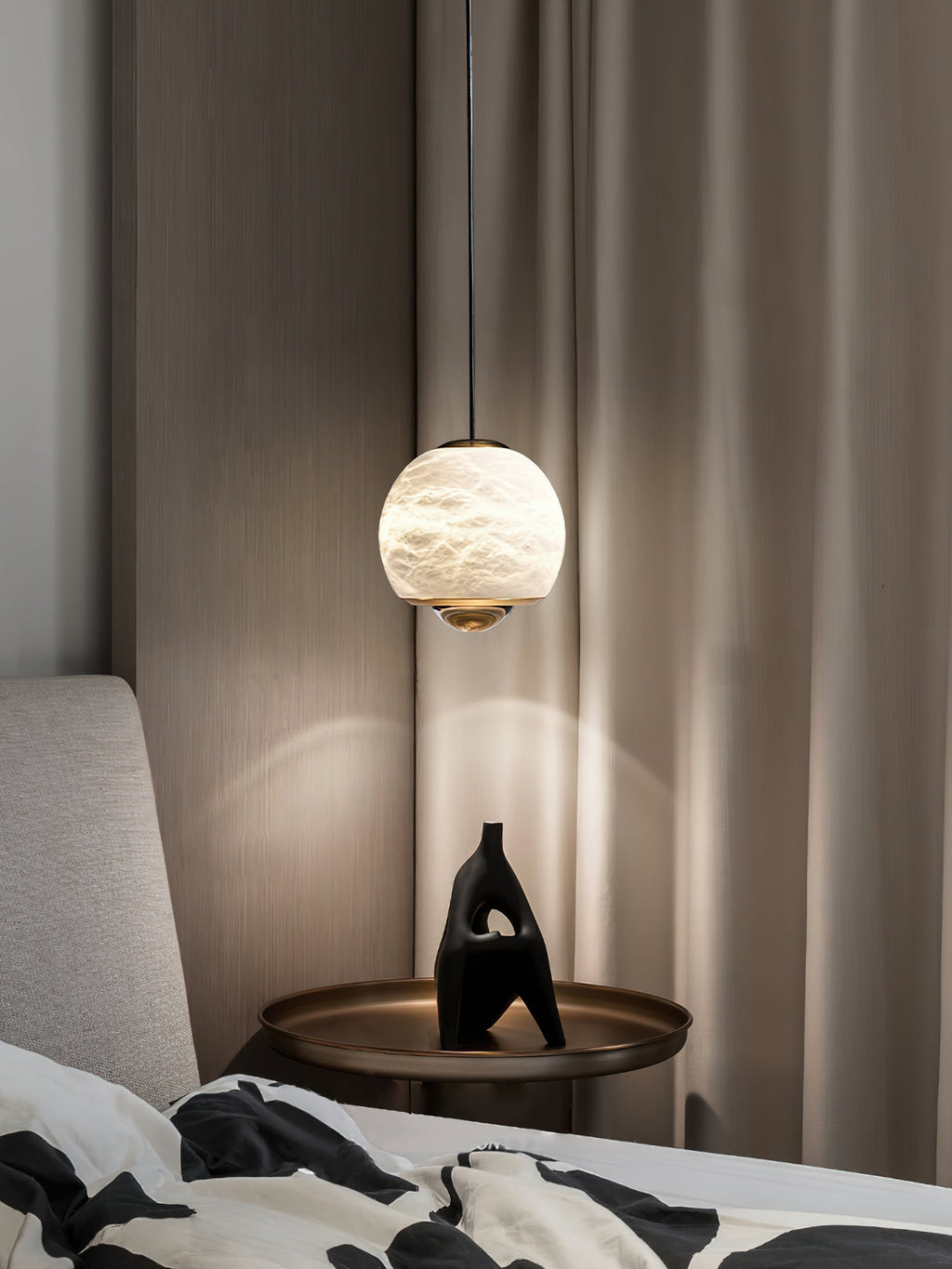 Zephaan Suspension Laiton Albâtre Moderne Minimaliste - Neutralighting