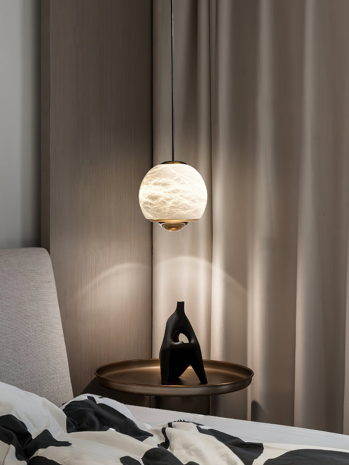 Zephaan Suspension Laiton Albâtre Moderne Minimaliste - Neutralighting