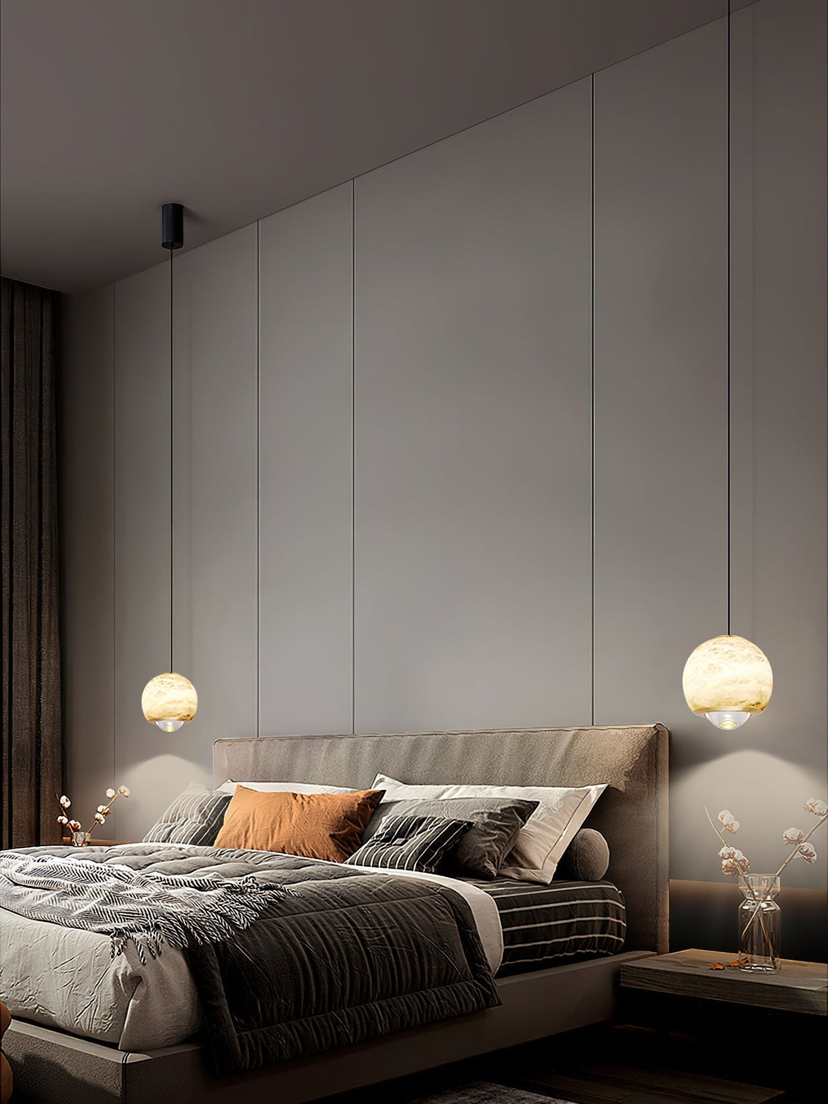 Zephaan Suspension Laiton Albâtre Moderne Minimaliste - Neutralighting