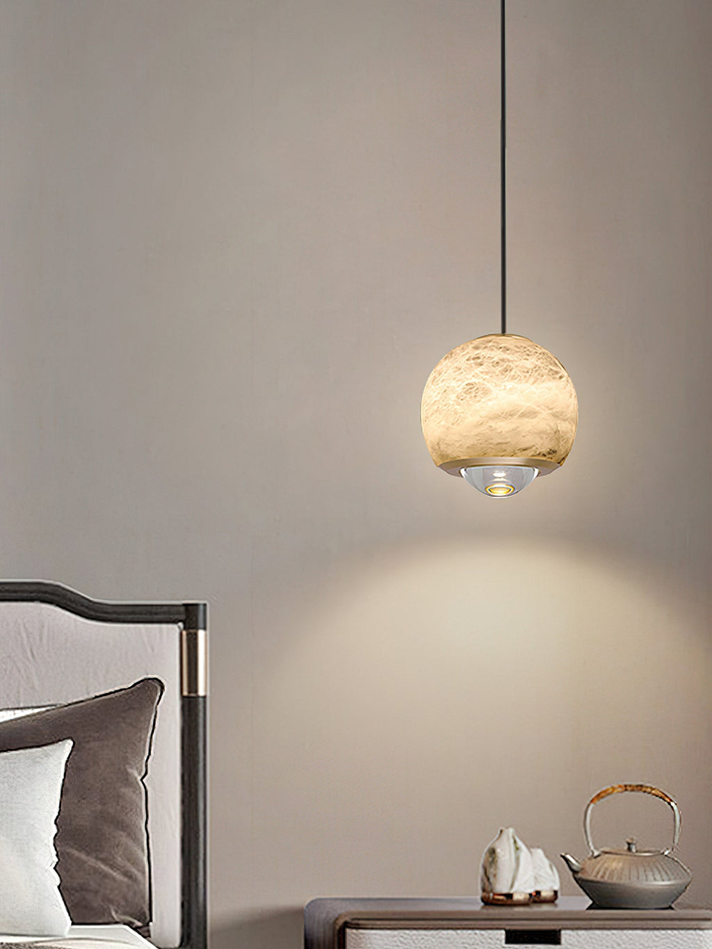 Zephaan Suspension Laiton Albâtre Moderne Minimaliste - Neutralighting