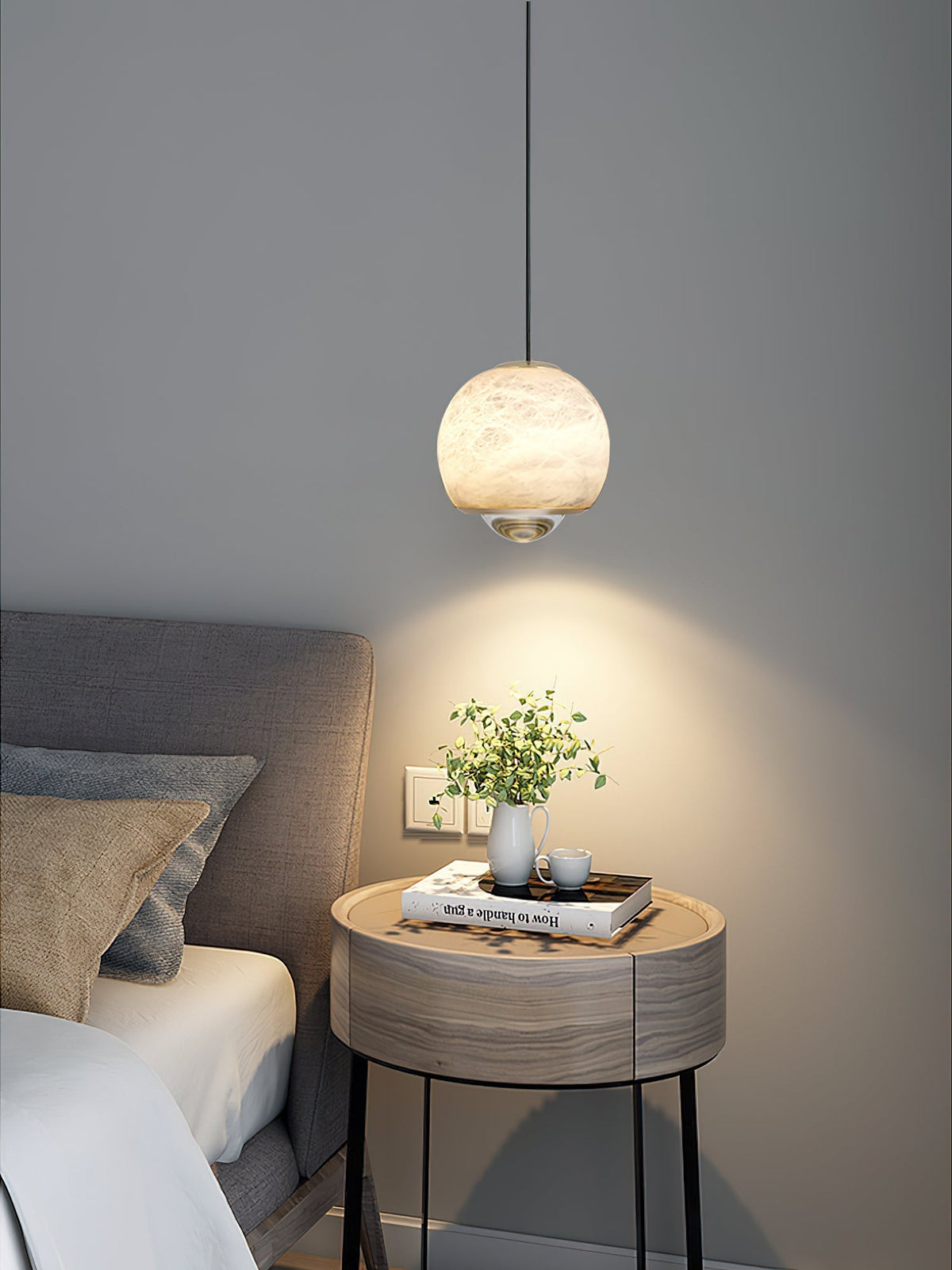 Zephaan Suspension Laiton Albâtre Moderne Minimaliste - Neutralighting
