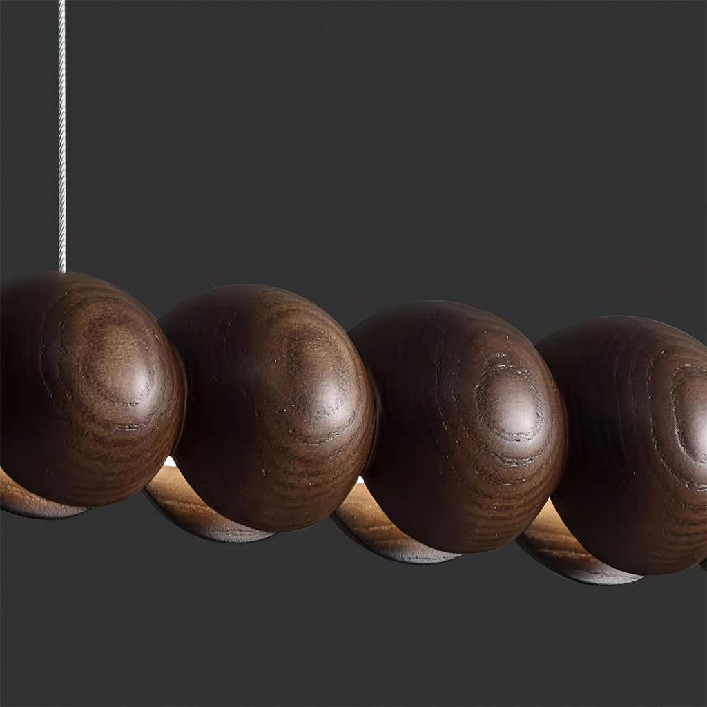 Favon Lustre en Bois à Perles - Neutralighting