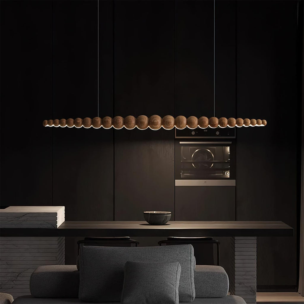 Favon Lustre en Bois à Perles - Neutralighting