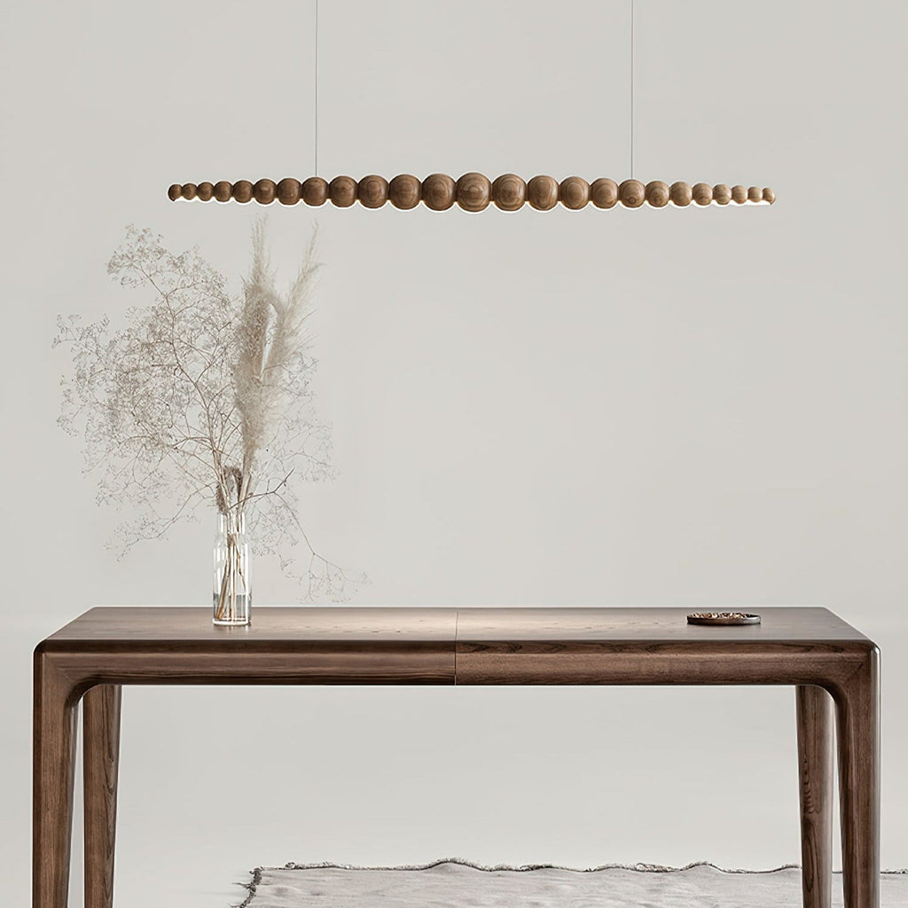 Favon Lustre en Bois à Perles - Neutralighting