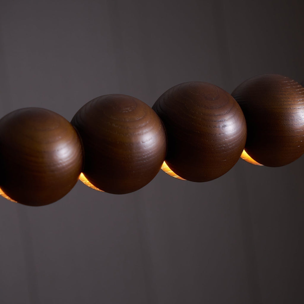 Favon Lustre en Bois à Perles - Neutralighting