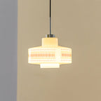 Roko Suspension Mid Century Vintage Blanc et Orange - Neutralighting