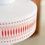 Roko Suspension Mid Century Vintage Blanc et Orange - Neutralighting