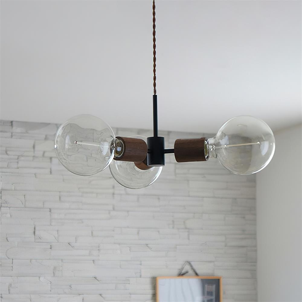 Filotto Suspension Ampoule Exposée Bois Industriel - Neutralighting