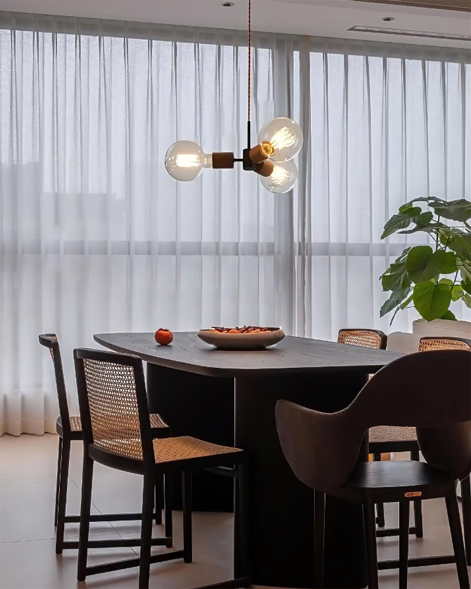 Filotto Suspension Ampoule Exposée Bois Industriel - Neutralighting