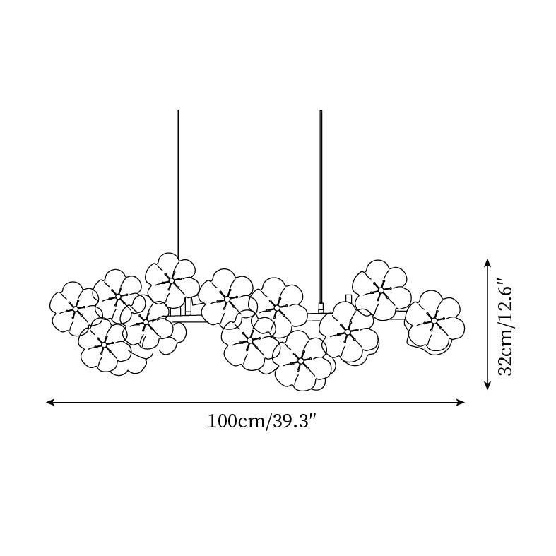 Lustre Aurora Fleurs - Neutralighting