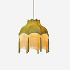 Fina Lampe Suspendue Velours Franges Vintage Élégant À Pompons - Neutralighting