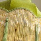 Fina Lampe Suspendue Velours Franges Vintage Élégant À Pompons - Neutralighting
