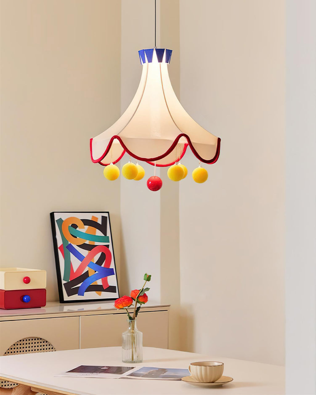 Finaflor Lampe Pendante Pompon Écaille - Neutralighting