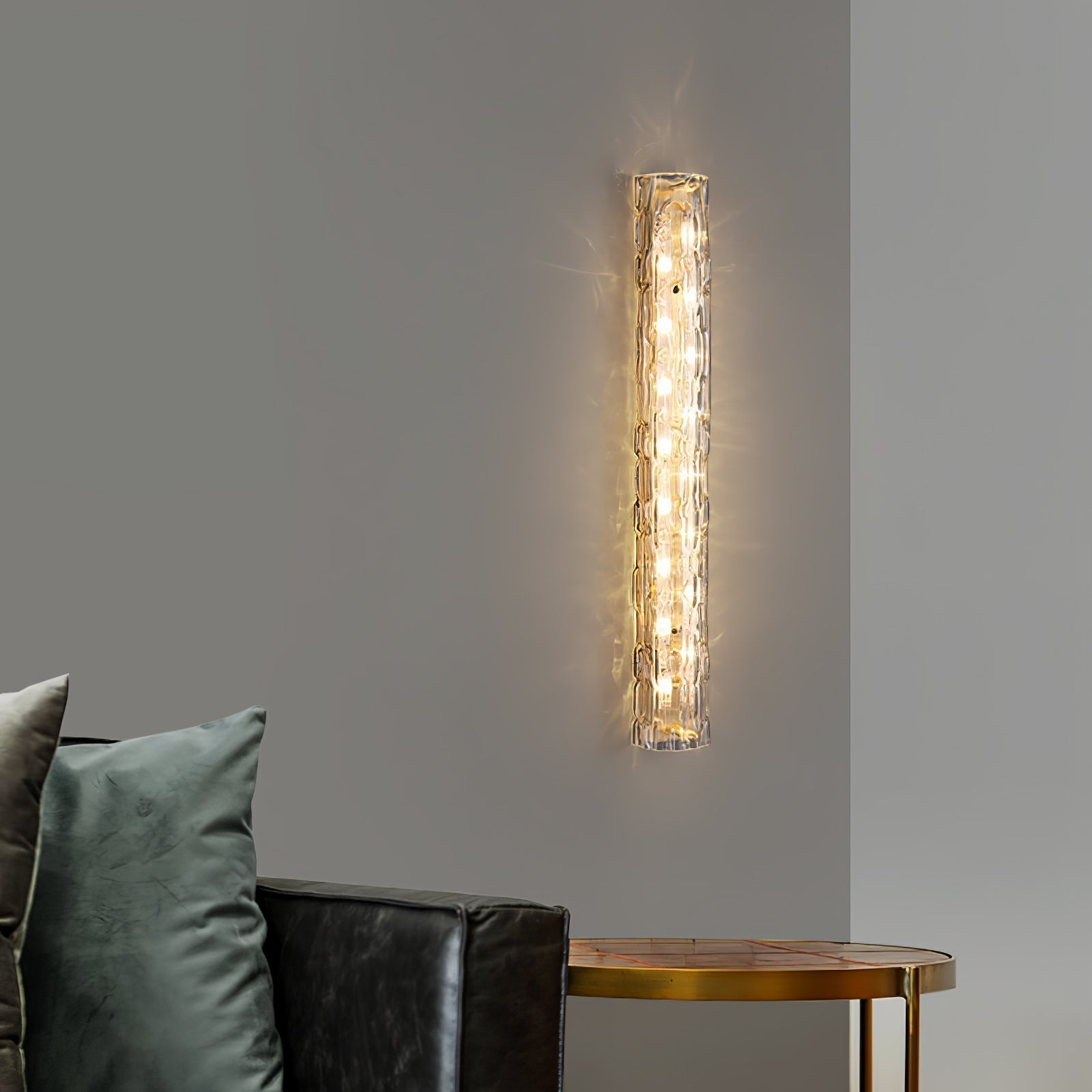 Lumix Lampe Murale en Laiton et Verre Glam - Neutralighting