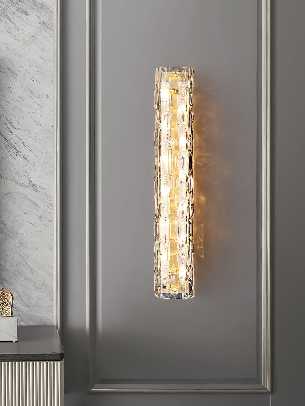 Lumix Lampe Murale en Laiton et Verre Glam - Neutralighting