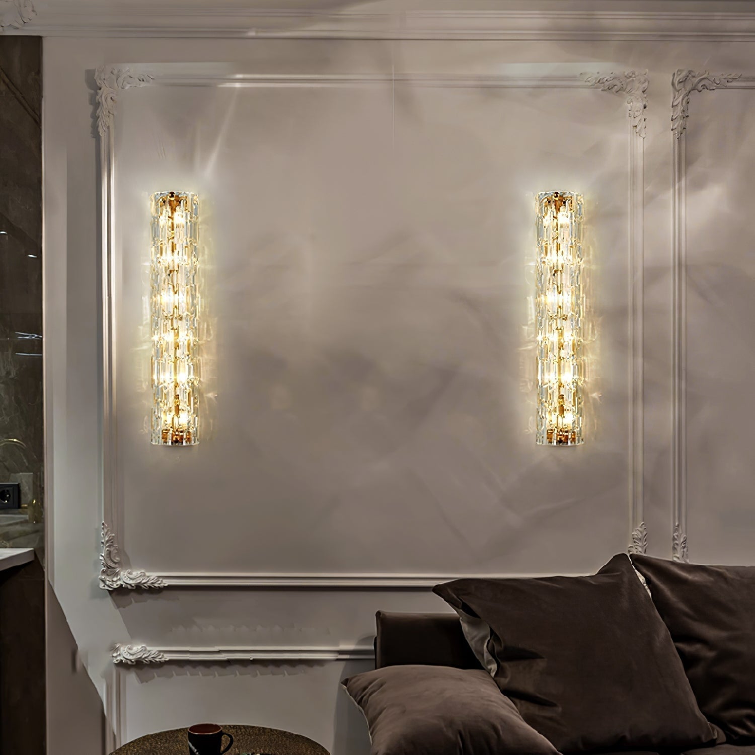 Lumix Lampe Murale en Laiton et Verre Glam - Neutralighting