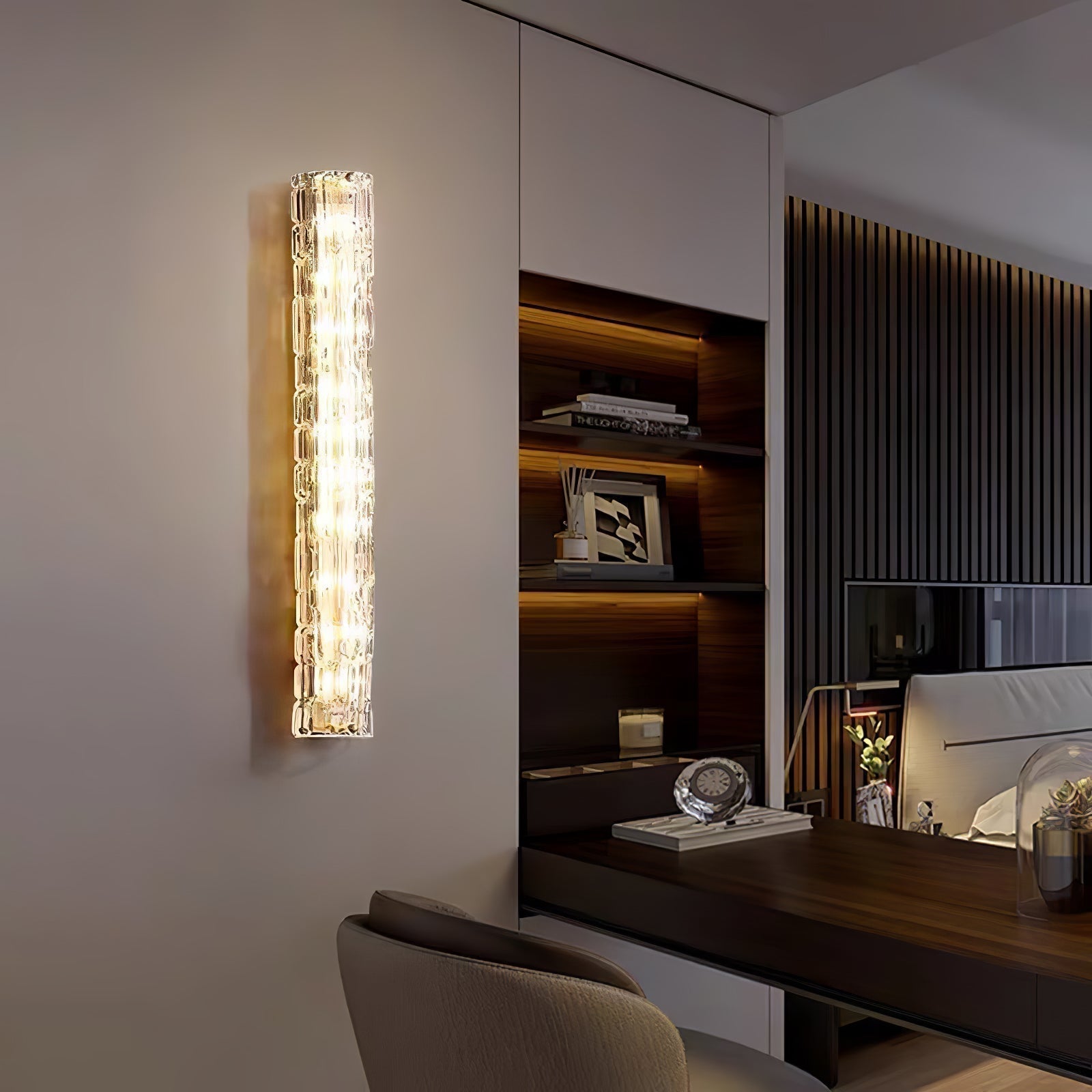 Lumix Lampe Murale en Laiton et Verre Glam - Neutralighting