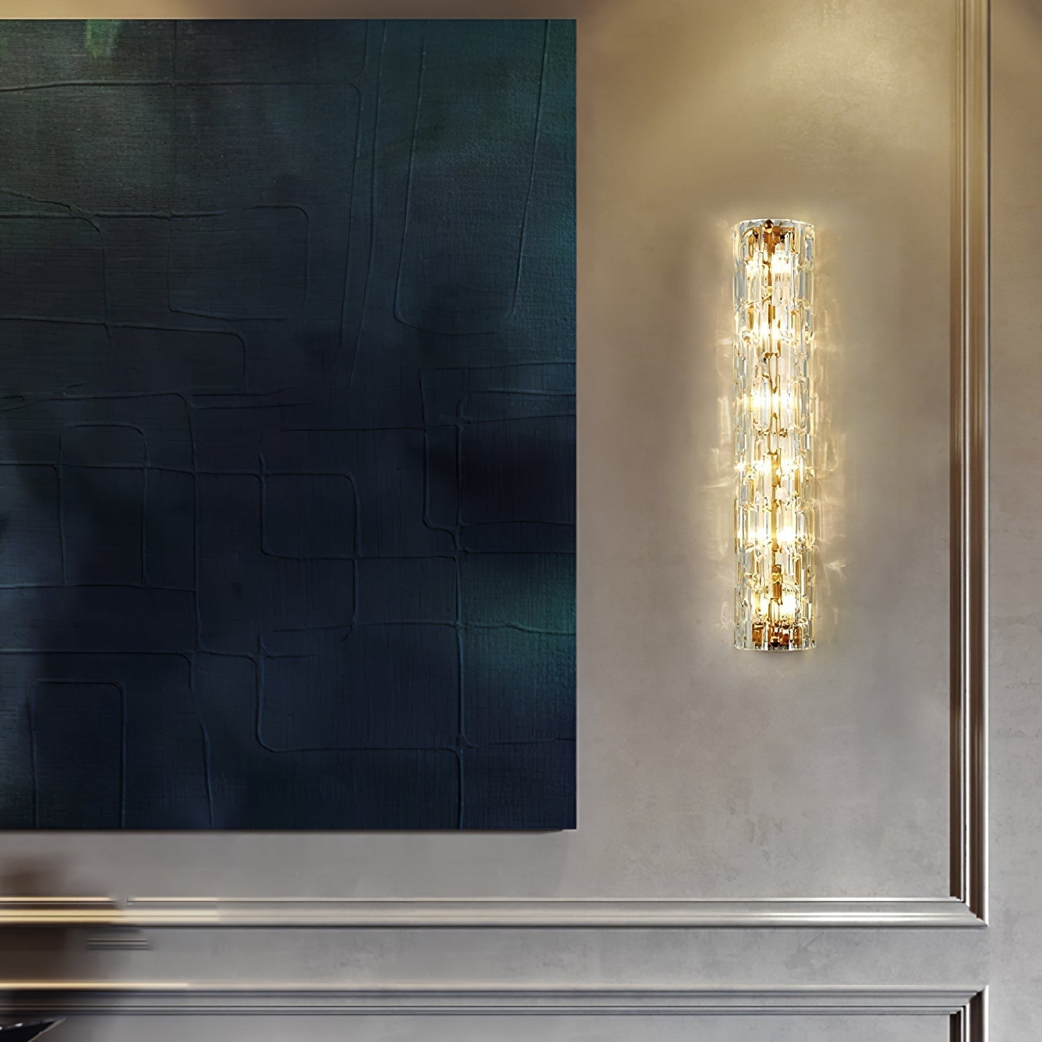 Lumix Lampe Murale en Laiton et Verre Glam - Neutralighting