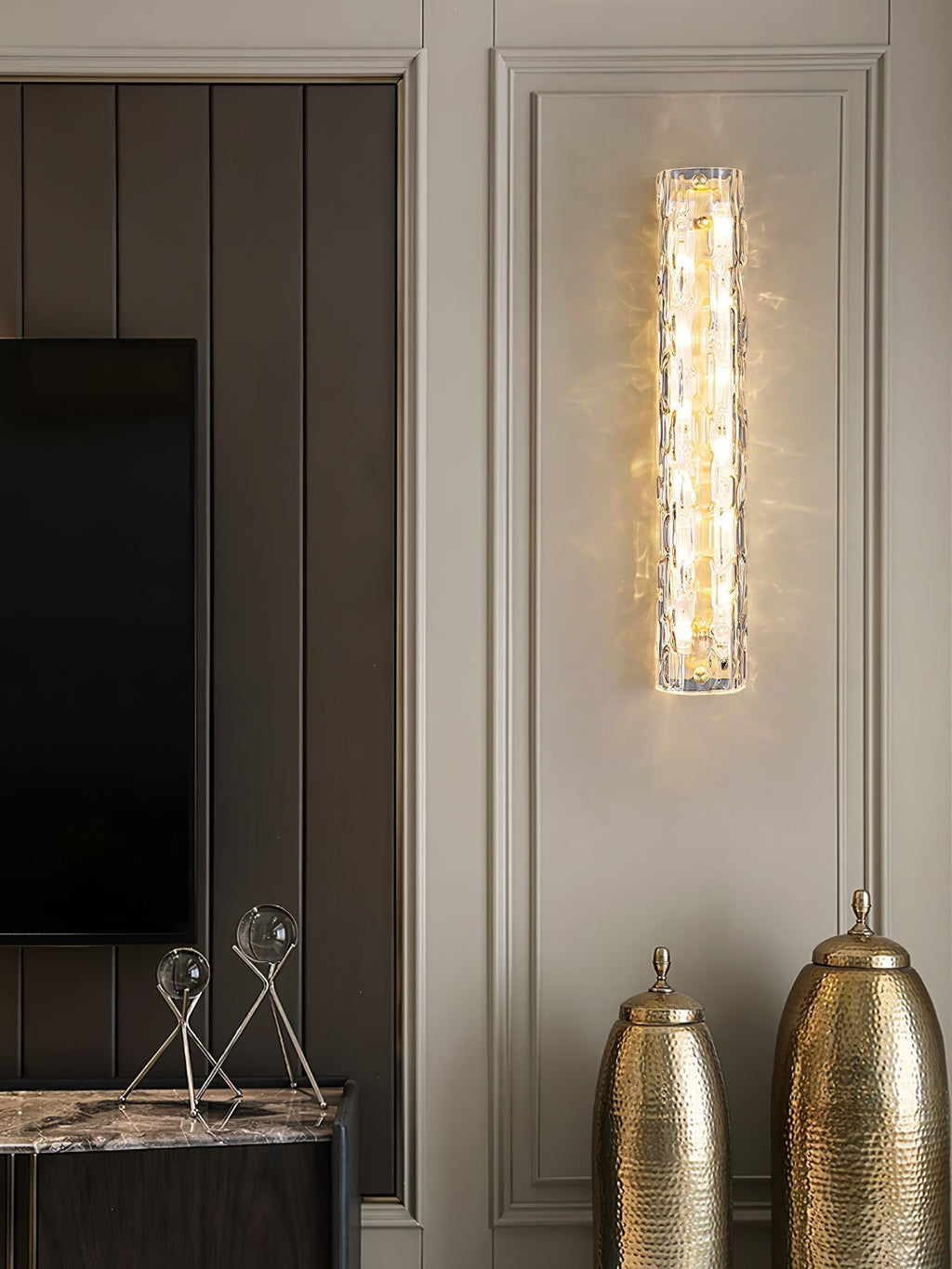 Lumix Lampe Murale en Laiton et Verre Glam - Neutralighting