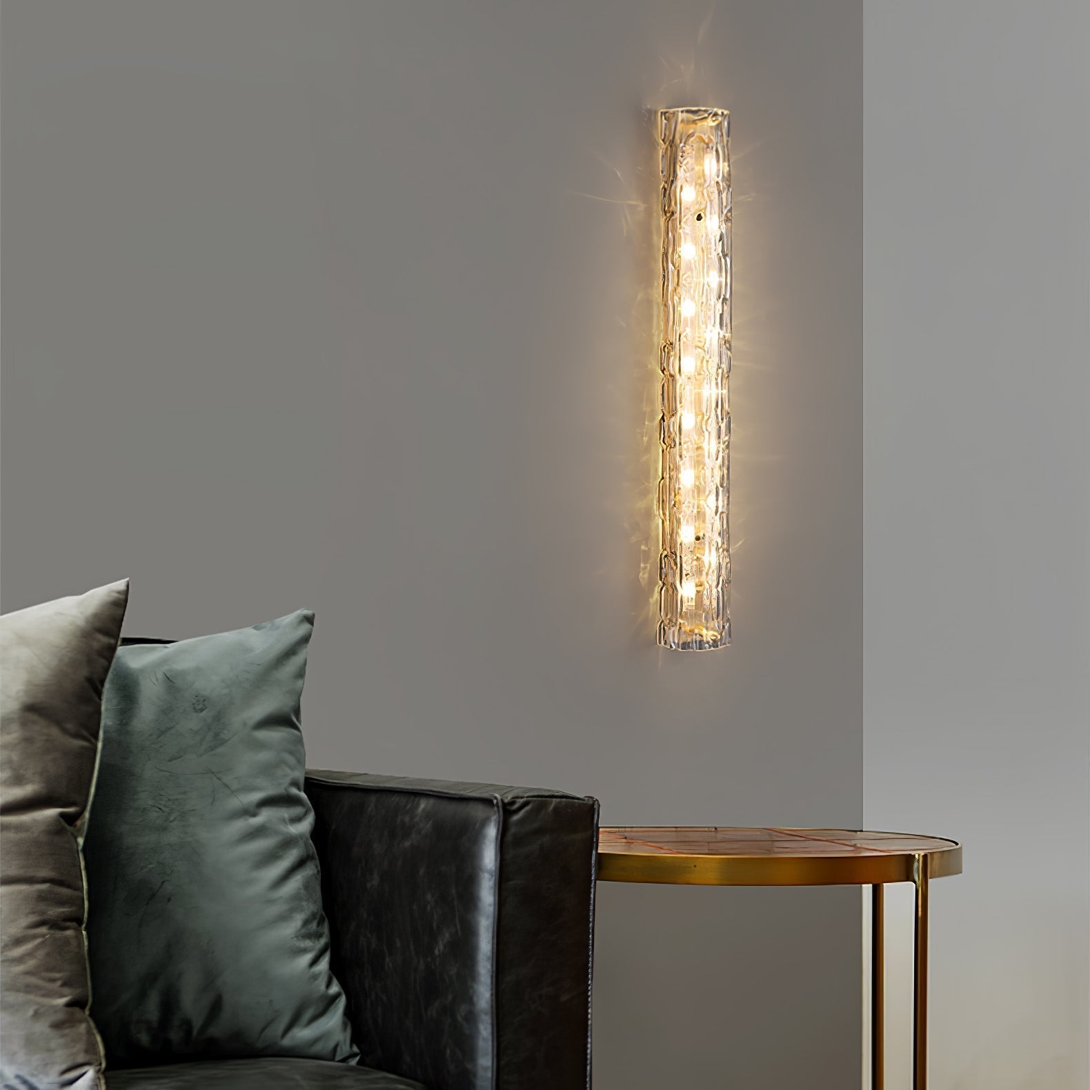 Lumix Lampe Murale en Laiton et Verre Glam - Neutralighting