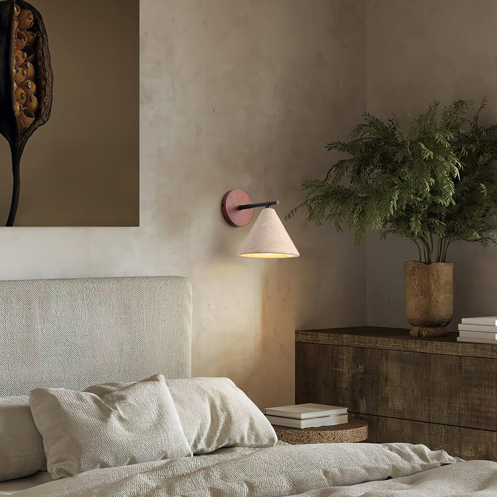 Tavero Applique Murale Moderne Bois Cone - Neutralighting