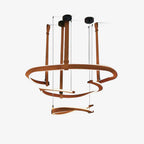 Cesorora Chandelier en Cuir Artificiel Incurvé - Neutralighting