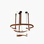 Cesorora Chandelier en Cuir Artificiel Incurvé - Neutralighting