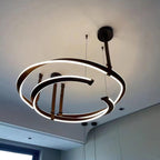 Cesorora Chandelier en Cuir Artificiel Incurvé - Neutralighting