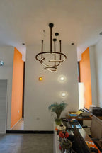 Cesorora Chandelier en Cuir Artificiel Incurvé - Neutralighting