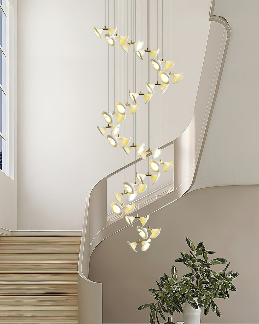Fiora Lustre Cascade de Pétales Élégance - Neutralighting