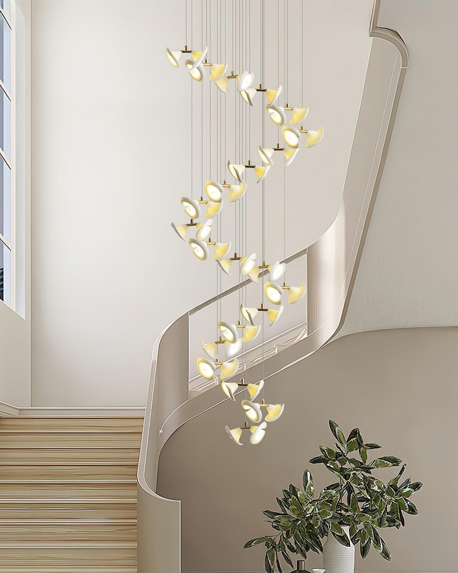 Fiora Lustre Cascade de Pétales Élégance - Neutralighting