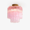Aurora Plafonnier en Verre Rose Moderne - Neutralighting