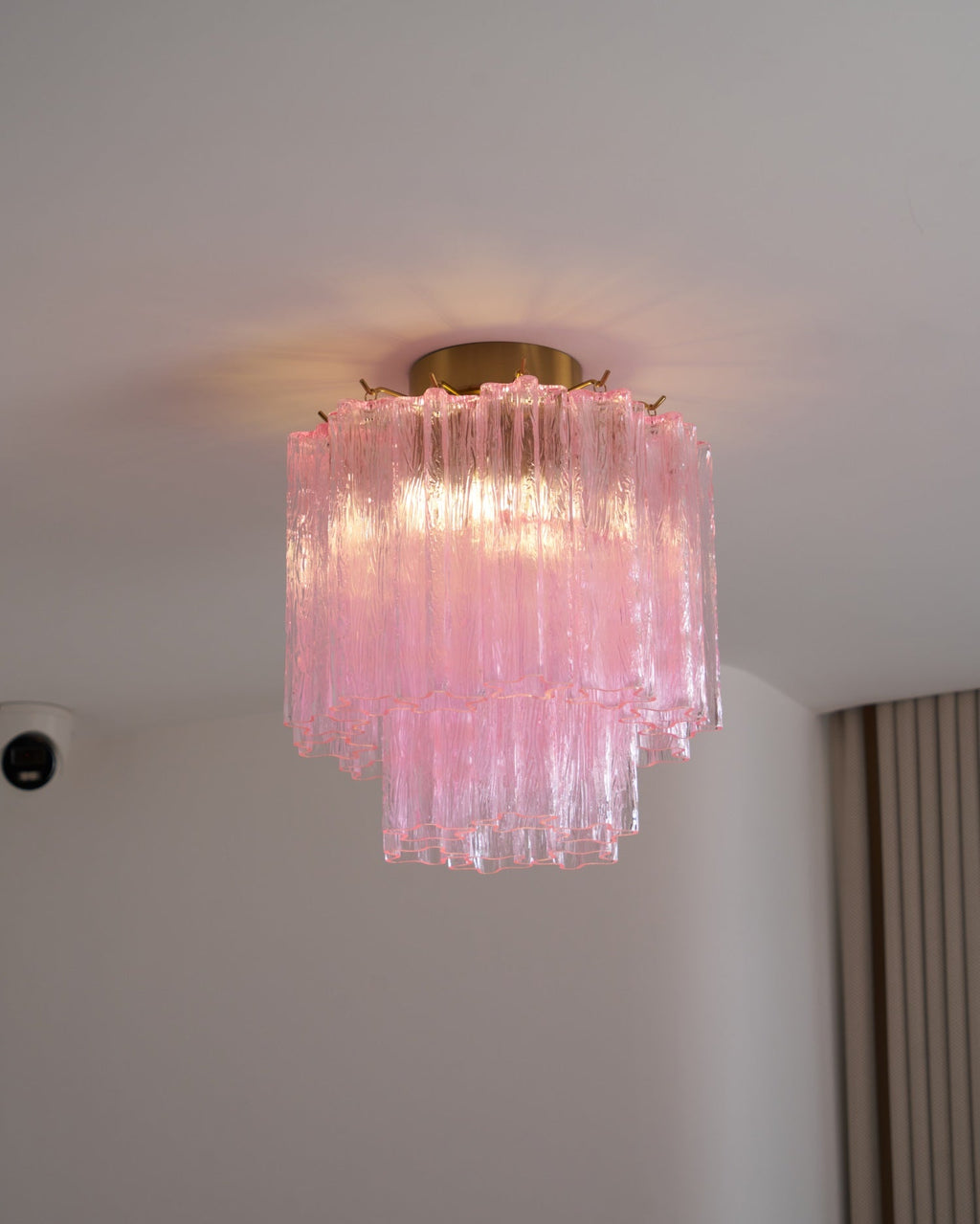 Aurora Plafonnier en Verre Rose Moderne - Neutralighting