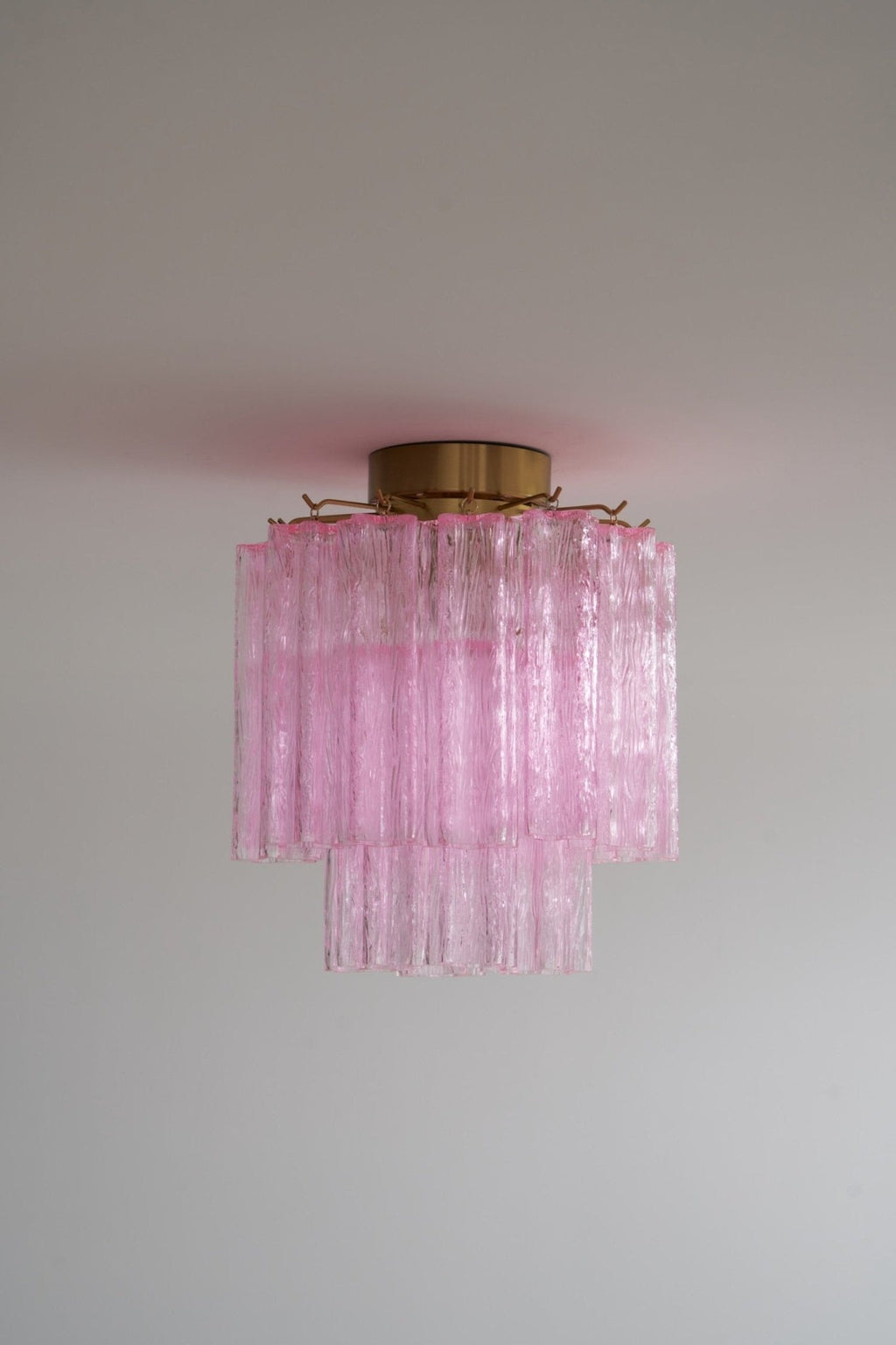 Aurora Plafonnier en Verre Rose Moderne - Neutralighting