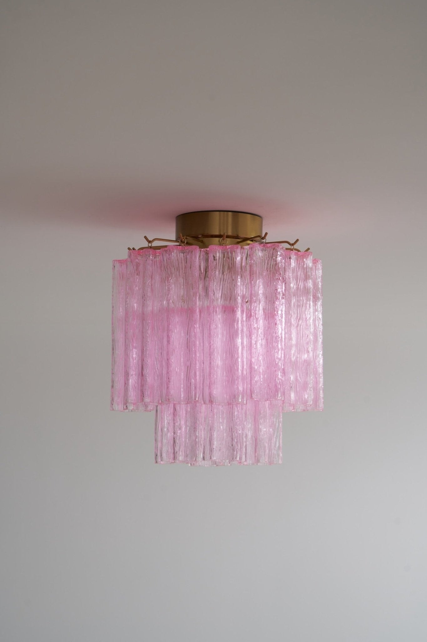 Aurora Plafonnier en Verre Rose Moderne - Neutralighting