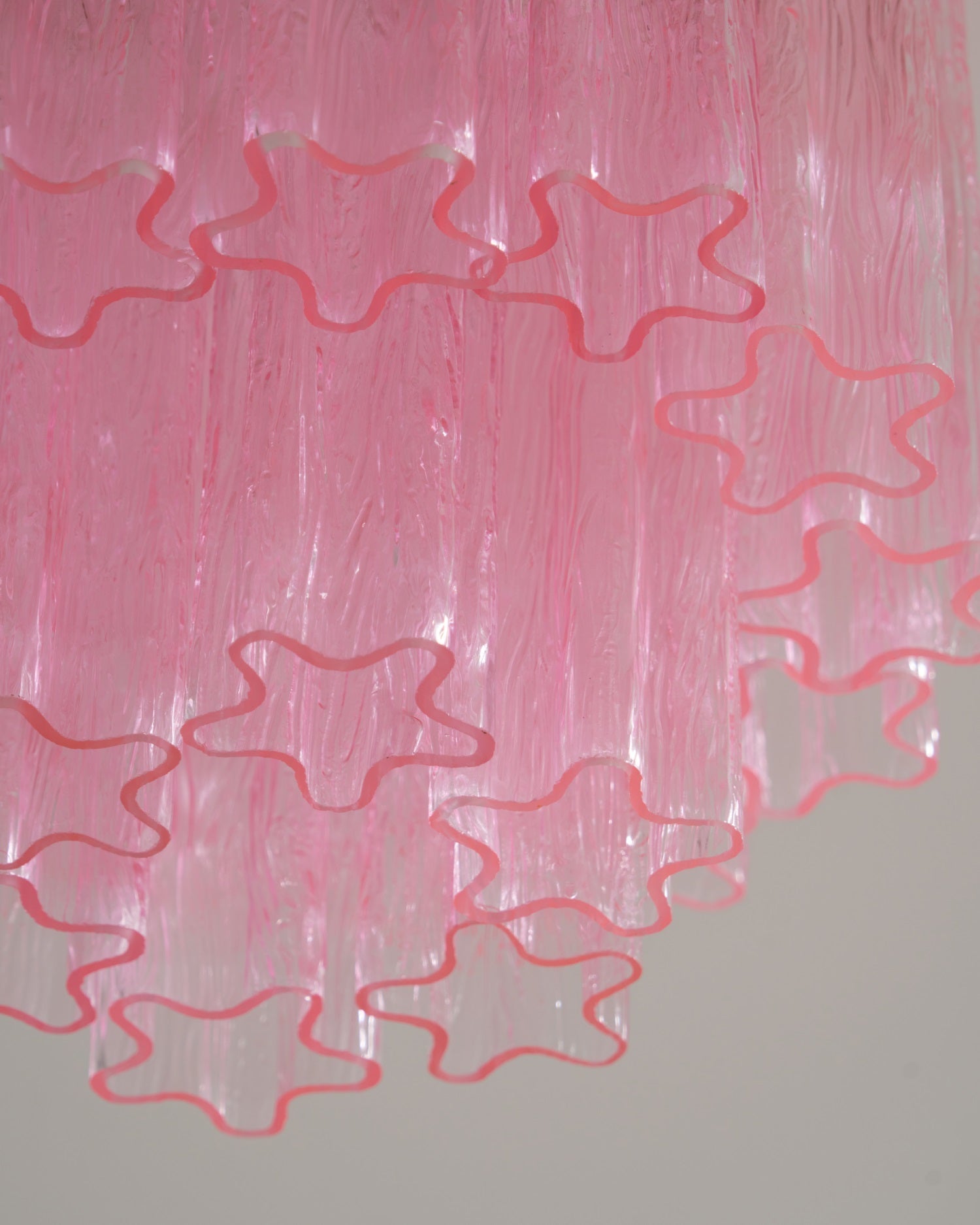 Aurora Plafonnier en Verre Rose Moderne - Neutralighting