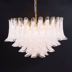 Aurora Lustre Rose Verre Feuille Superposé Florale Glamour - Neutralighting