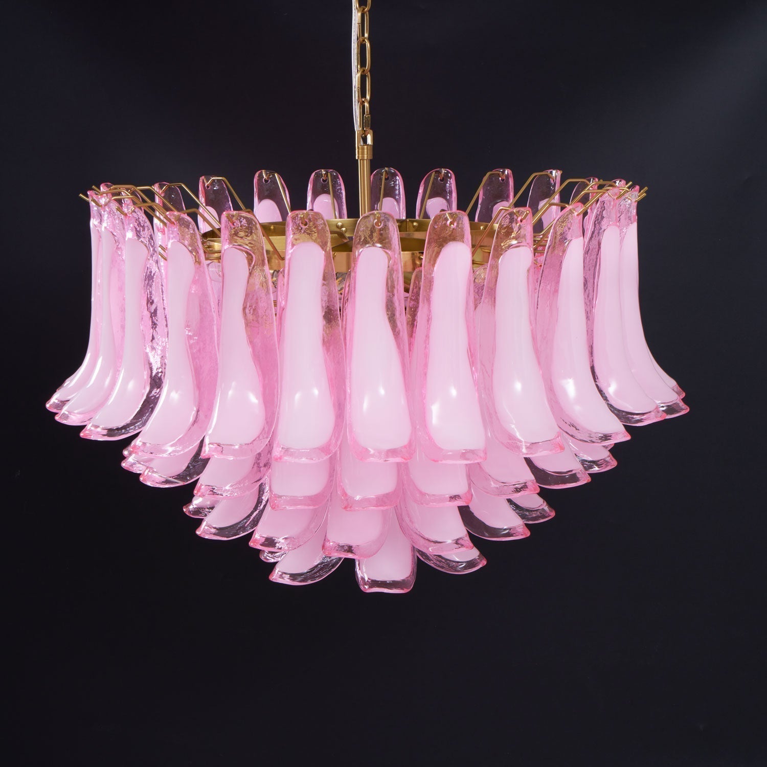 Aurora Lustre Rose Verre Feuille Superposé Florale Glamour - Neutralighting