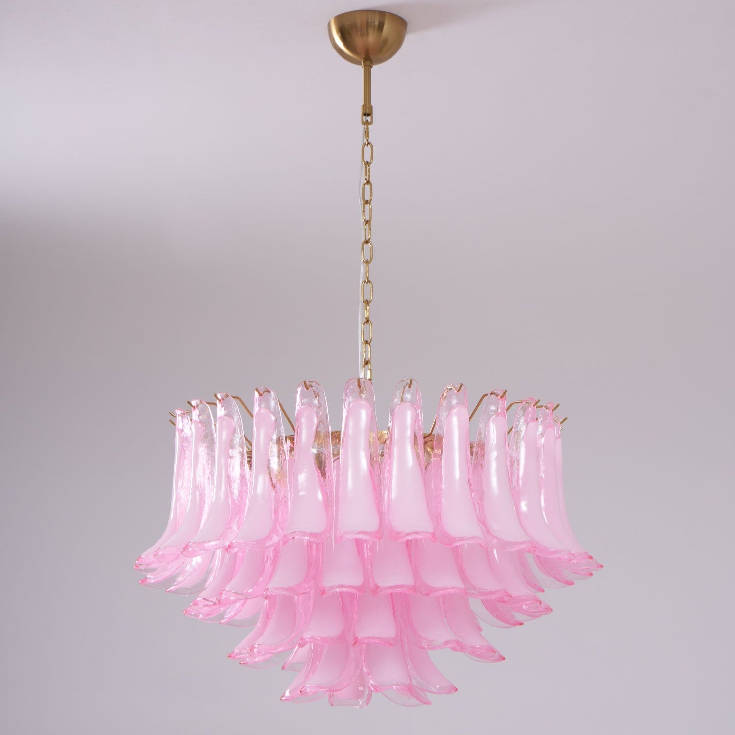 Aurora Lustre Rose Verre Feuille Superposé Florale Glamour - Neutralighting