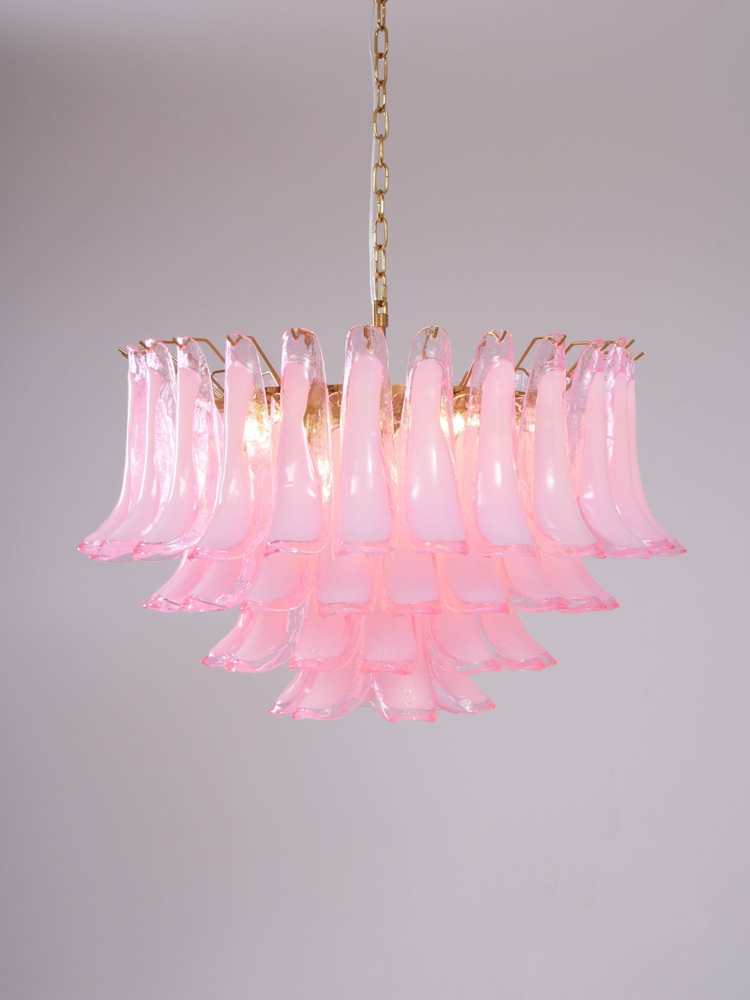 Aurora Lustre Rose Verre Feuille Superposé Florale Glamour - Neutralighting