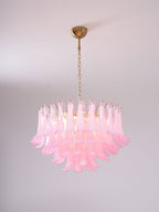 Aurora Lustre Rose Verre Feuille Superposé Florale Glamour - Neutralighting