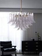 Aurora Lustre Rose Verre Feuille Superposé Florale Glamour - Neutralighting