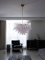 Aurora Lustre Rose Verre Feuille Superposé Florale Glamour - Neutralighting